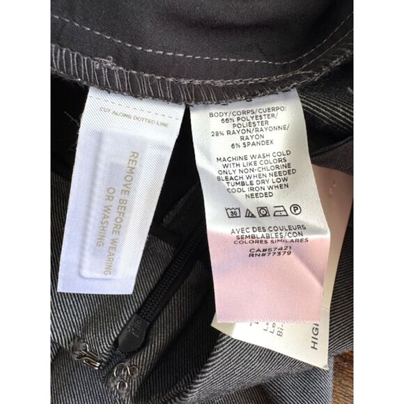 Ann Taylor Women’s 8 Gray The Straight Bi‑Stretch Pants High Rise Trousers NWT - Picture 8 of 13